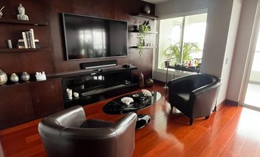 Venta Dpto. de lujo con vista panorámica al Golf Los Inkas – Terraza, cava y 3 dorms. con baño propio