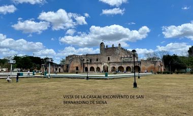 Casa en renta en Sisal en Valladolid Yucatán frente al exconvento san Bernardino