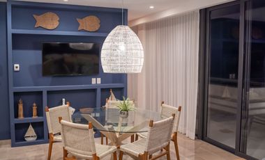 Venta Departamento PH Amueblado, Vista Al Mar y Laguna, Alberca, Puerto Telchac