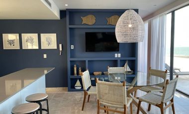 Venta Departamento PH Amueblado, Vista Al Mar y Laguna, Alberca, Puerto Telchac