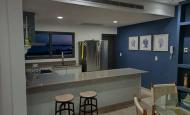 Venta Departamento PH Amueblado, Vista Al Mar y Laguna, Alberca, Puerto Telchac