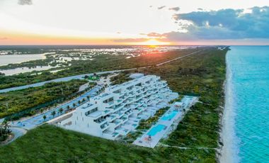 Venta Departamento PH Amueblado, Vista Al Mar y Laguna, Alberca, Puerto Telchac