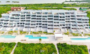 Venta Departamento PH Amueblado, Vista Al Mar y Laguna, Alberca, Puerto Telchac