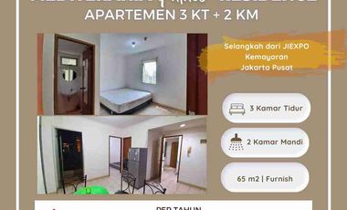 Disewakan Apartemen Tipe 3 kamar tidur di Kemayoran Jakarta Pusat