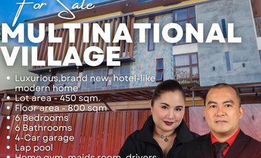 Modern, Luxurious, Brand New 6-Bedroom House For Sale at Multinational Village, Paranaque