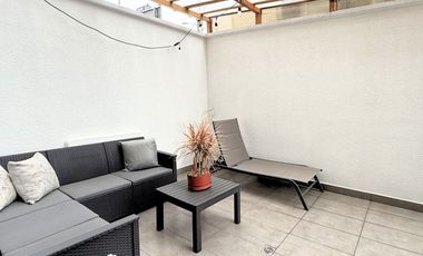 Departamento en Ponceano, en venta, con patio cubierto