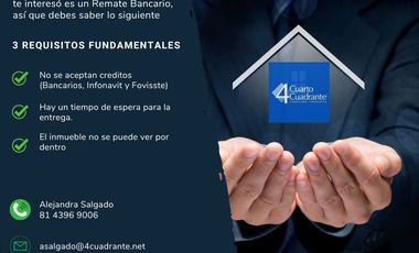 Casa extraordinaria en Remate Bancario, ¡¡¡No pierda la oportunidad!!!