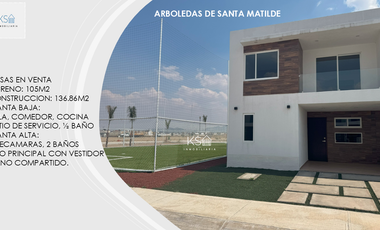 CASA EN VENTA FRACCIONAMIENTO ARBOLEDAS DE SANTA MATILDE.