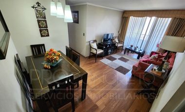 Venta de departamento en Av. Macul esq. Los Olmos, con 3 dormitorios, 2 terrazas, piscina, cowork y gran conectividad en condominio seguro