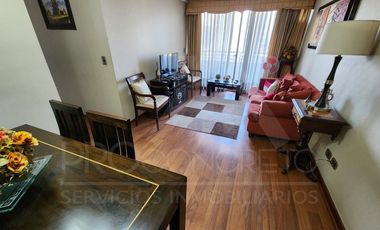 Venta de departamento en Av. Macul esq. Los Olmos, con 3 dormitorios, 2 terrazas, piscina, cowork y gran conectividad en condominio seguro