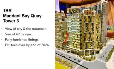 For Sale: 1 Bedroom at Mandani Bay by HTLand, Inc. - 49.82sqm.