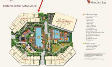 For Sale: 1 Bedroom at Mandani Bay by HTLand, Inc. - 49.82sqm.