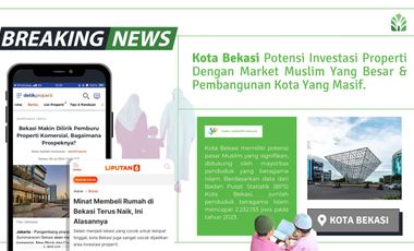 Rumah SMB Kota Bekasi Utara, Baru 2 LANTAI, Mewah Harga Murah, di Dekat Summarecon Mall, Jual Dijual