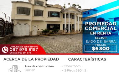 Se Renta amplio Local Comercial Esquinero, Ibarra