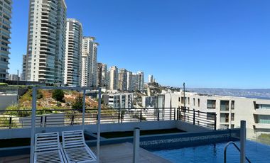 Reñaca Departamento, 3d, 2b, 2 estacionamientos, Vista Al Mar.