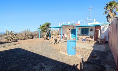Venta de Terreno a metros de Baja Mar y La Salina casi frente al Mar, 460 m² con casita rústica, Carretera Tijuana Ensenada