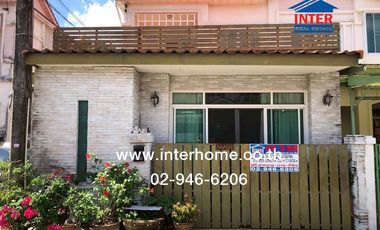2-storey townhouse, 29.4 sq m, Petch Anan Village, near Lat Sawai Market, Rangsit-Nakhon Nayok Road, Phra Ong Chao Sai Lam Luk Ka Road, Pathum Thani