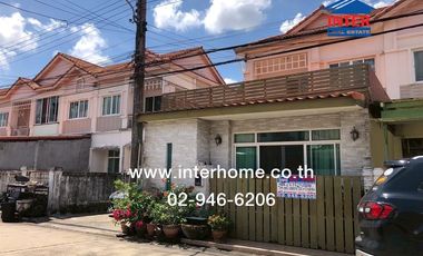 2-storey townhouse, 29.4 sq m, Petch Anan Village, near Lat Sawai Market, Rangsit-Nakhon Nayok Road, Phra Ong Chao Sai Lam Luk Ka Road, Pathum Thani