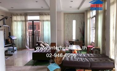 2-storey townhouse, 29.4 sq m, Petch Anan Village, near Lat Sawai Market, Rangsit-Nakhon Nayok Road, Phra Ong Chao Sai Lam Luk Ka Road, Pathum Thani