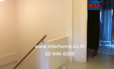 2-storey townhouse, 29.4 sq m, Petch Anan Village, near Lat Sawai Market, Rangsit-Nakhon Nayok Road, Phra Ong Chao Sai Lam Luk Ka Road, Pathum Thani