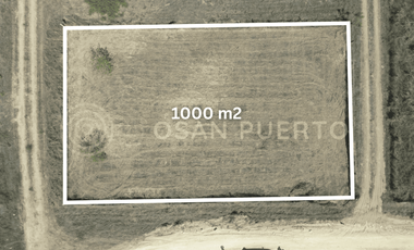 Se Vende Amplio terreno con vista al mar en Playa Agua Blanca