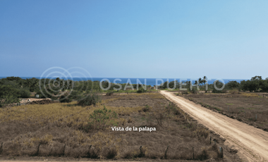 Se Vende Amplio terreno con vista al mar en Playa Agua Blanca