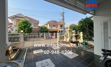 2-storey detached house, 50.4 sq.w., Sirikan Village 3, near Wat Lat Pla Duk, Kanchanaphisek Road, Bang Yai, Nonthaburi