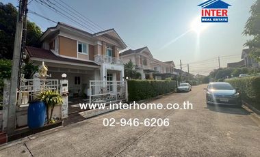 2-storey detached house, 50.4 sq.w., Sirikan Village 3, near Wat Lat Pla Duk, Kanchanaphisek Road, Bang Yai, Nonthaburi