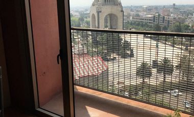 Magnifico Departamento Amueblado en Renta en Reforma 27 con Balcón 1 Recamara