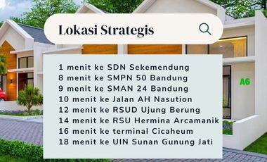 Rumah Cijambe Ujung Berung, Baru Murah di Dekat Arcamanik Cicaheum di Kota Bandung Timur Jual Dijual
