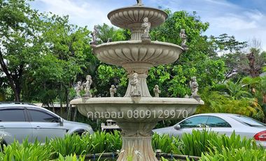 For sale: Luxury riverside mansion, Pathum-Samkok-Sena Road, Pathum Thani, over 2 rai, with custom-made luxury furniture throughout the house