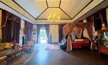 For sale: Luxury riverside mansion, Pathum-Samkok-Sena Road, Pathum Thani, over 2 rai, with custom-made luxury furniture throughout the house