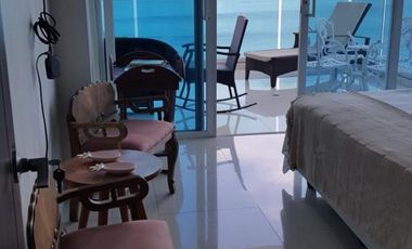 ARRIENDO APARTAMENTO AMOBLADO FRENTE A LA BAHIA DE CASTILLOGRANDE