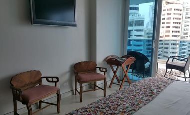 ARRIENDO APARTAMENTO AMOBLADO FRENTE A LA BAHIA DE CASTILLOGRANDE