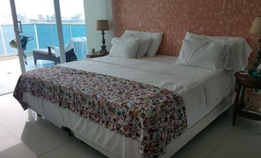 ARRIENDO APARTAMENTO AMOBLADO FRENTE A LA BAHIA DE CASTILLOGRANDE