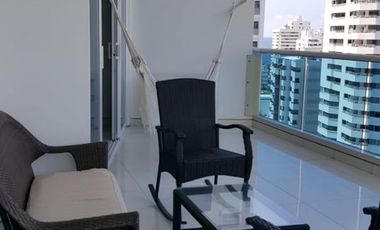 ARRIENDO APARTAMENTO AMOBLADO FRENTE A LA BAHIA DE CASTILLOGRANDE