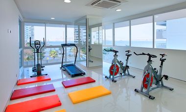 ARRIENDO APARTAMENTO AMOBLADO FRENTE A LA BAHIA DE CASTILLOGRANDE