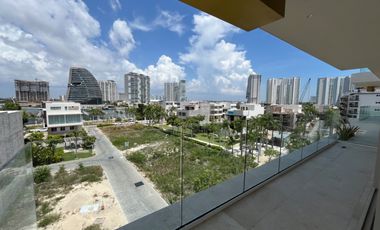 DEPARTAMENTO EN RENTA ALBA MARINA PUERTO CANCUN, 4 RECAMARAS CON ACABADOS ITALIANOS