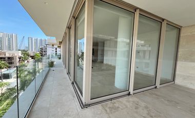 DEPARTAMENTO EN RENTA ALBA MARINA PUERTO CANCUN, 4 RECAMARAS CON ACABADOS ITALIANOS