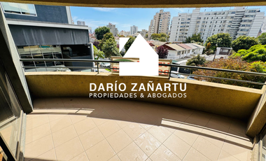 Departamento amplio y soleado en sector oriente de plan de Viña del mar.