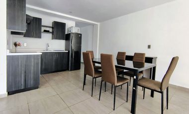 DEPARTAMENTO SEMI AMUEBLADO EN RENTA EN SANTIAGO MOMOXPAN, SAN PEDRO CHOLULA, PUEBLA, FORJADORES,  2 recámaras