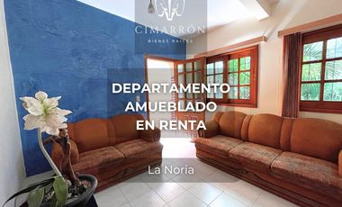 DEPARTAMENTO AMUEBLADO EN RENTA EN LA NORIA