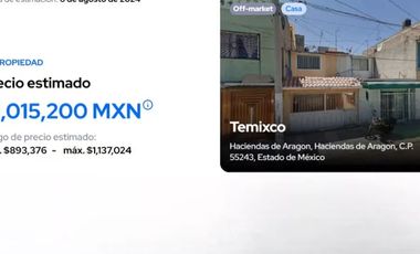 VENTA DE CASA - HACIENDAS DE ARAGON, ECATEPEC - RECUPERACIÒN HIPOTECARIA, FIRMA DE CESIÒN INMEDIATA ANTE NOTARIO.