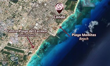 Penthouse cerca del mar, amueblado y equipado en venta, Centro, Playa del Carmen