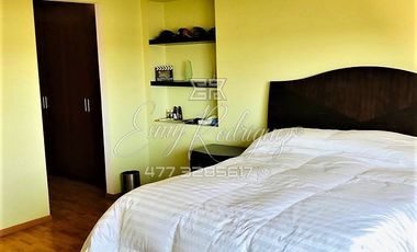 DEPARTAMENTO EN RENTA, NATURA LEÓN, GTO, 3 REC, AMUEBLADO, 2 AUTOS, VIGILANCIA Y CONFORT