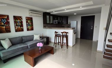 Alquilo Departamento tipo Loft Amoblado en La Vista Towers Seguridad 24/7
