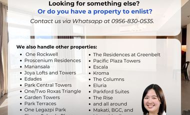 FOR RENT: The Proscenium Residences 2BR Penthouse Unit, Rockwell, Makati - Proscenium Lincoln Tower, Makati City Joya Lofts and Towers, Rizal Tower, L