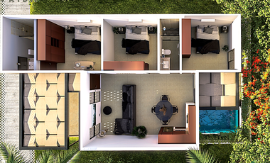Villa en venta Frida Smart Residencial Conkal, Yucatán
