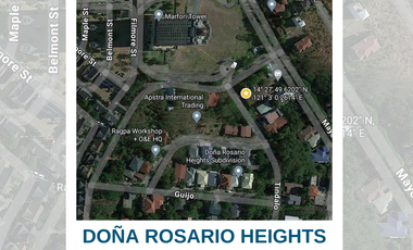 DONA ROSARIO HEIGHTS MUNTINLUPA LOTS FOR SALE