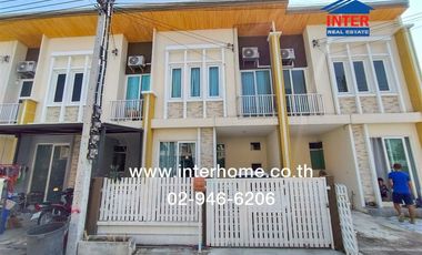 2-storey townhouse, 16.3 sq.w., Golden Town Village, Chaiyaphruek - Wongwaen, near Big C Sai Noi, Soi 17/5, Kanchanaphisek Road, Bang Kruai - Sai Noi